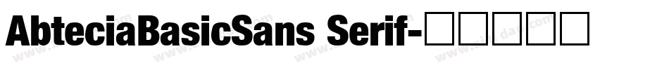 AbteciaBasicSans Serif字体转换